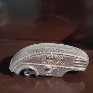 Vintage cast iron truck trailer